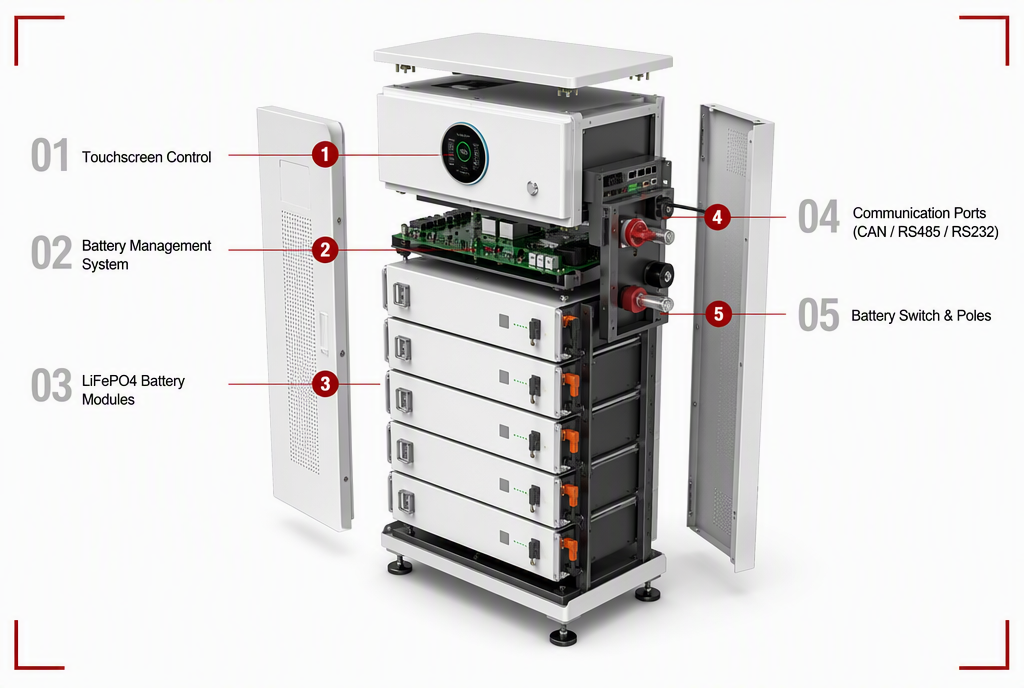 LiFePO4 battery cycle life: 16S1P cell module tested at 25C for cycle-life rating
